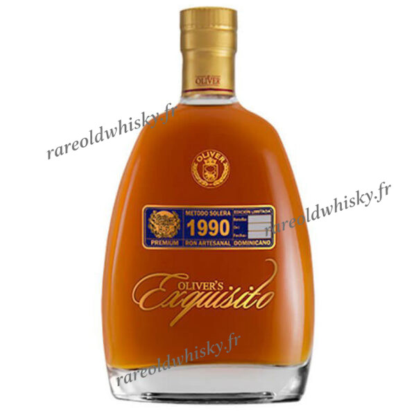 Oliver’s Exquisito 1990 - Republique dominicaine - 40% 1 Oliver’s Exquisito 1990