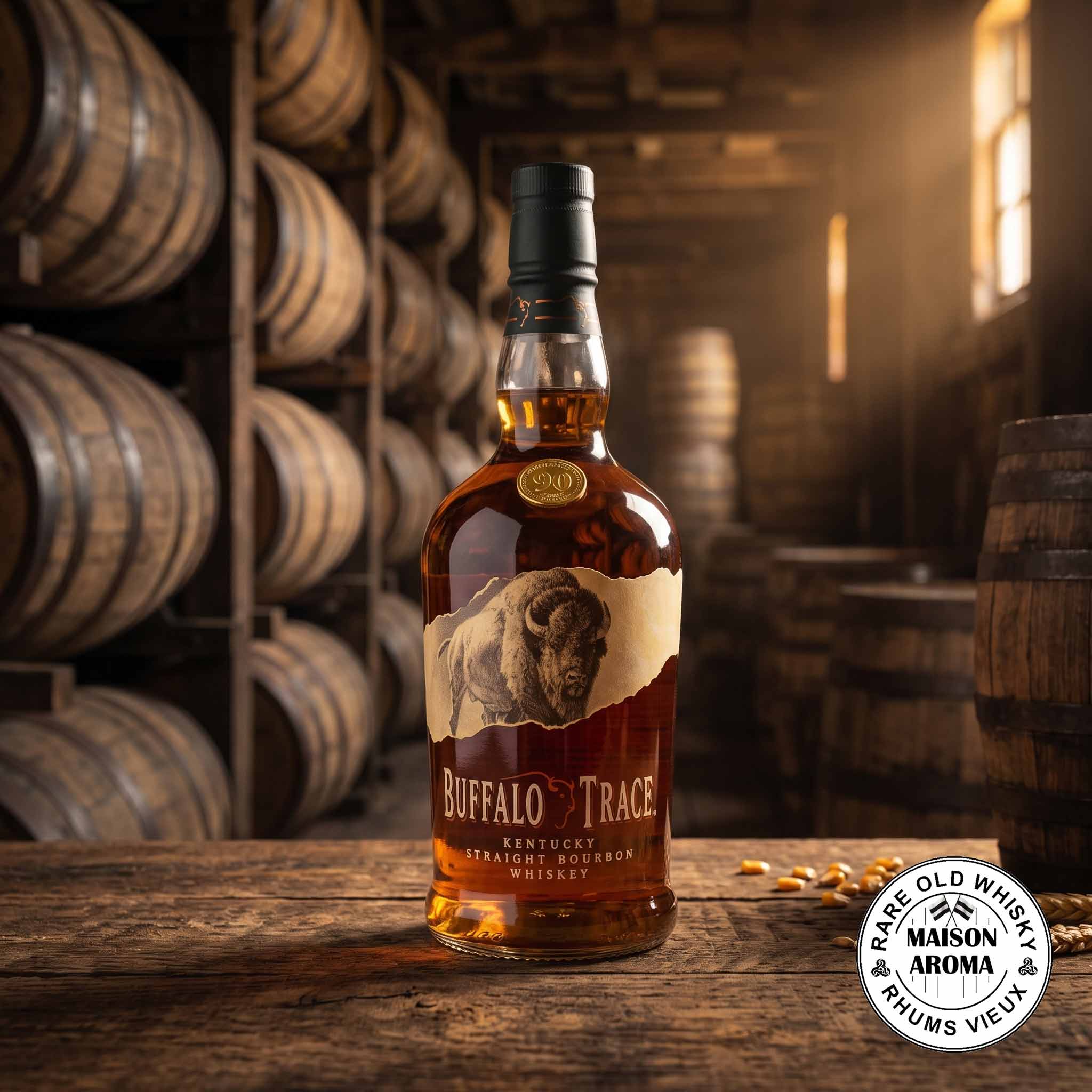 Buffalo Trace Kentucky Straight Bourbon Whiskey - USA - 45% 2 BUFFALO TRACE 90 Proof 45%