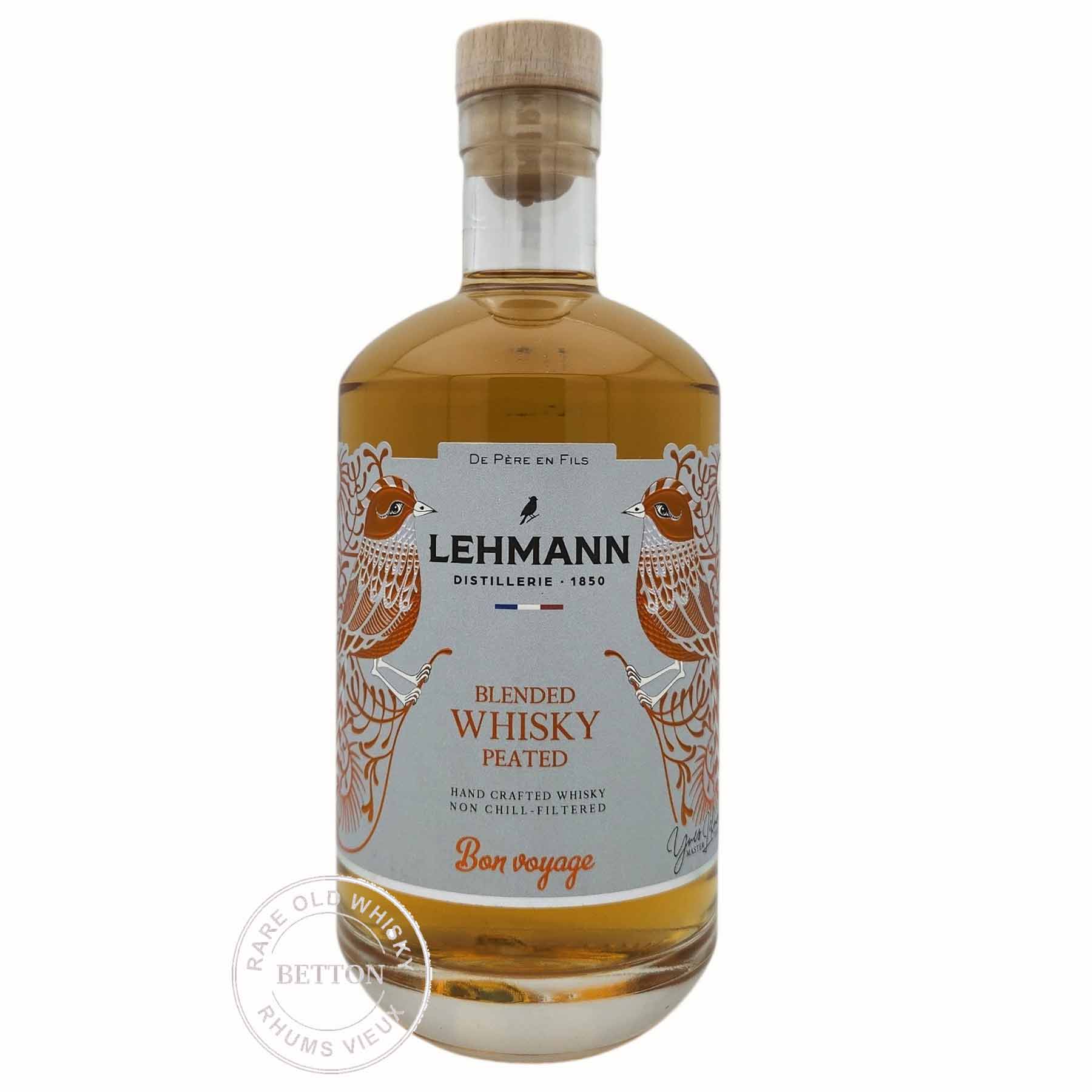 Blended Whisky Bon voyage - Distillerie Lehmann - France - Bas-Rhin - 40 % 3 cuvée "Bon Voyage"