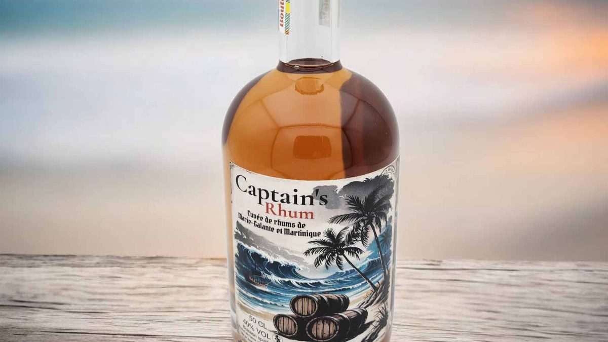 CAPTAIN'S RHUM Cuve Spciale Vieillissement BETTON - Antilles franaises -  50 cl - 40% - Rare Old Whisky & Rhums vieux