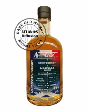 MARSALA Finish - Croftengea - Single barrique cask - Smoky et fruity - Ecosse - Art and cask - 46.3%