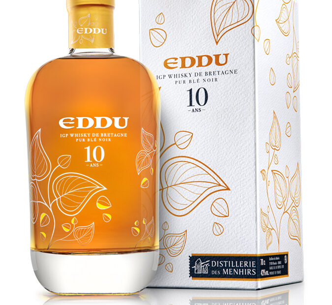 Eddu 10 ans, whisky breton pur blé noir de la Distillerie des Menhirs