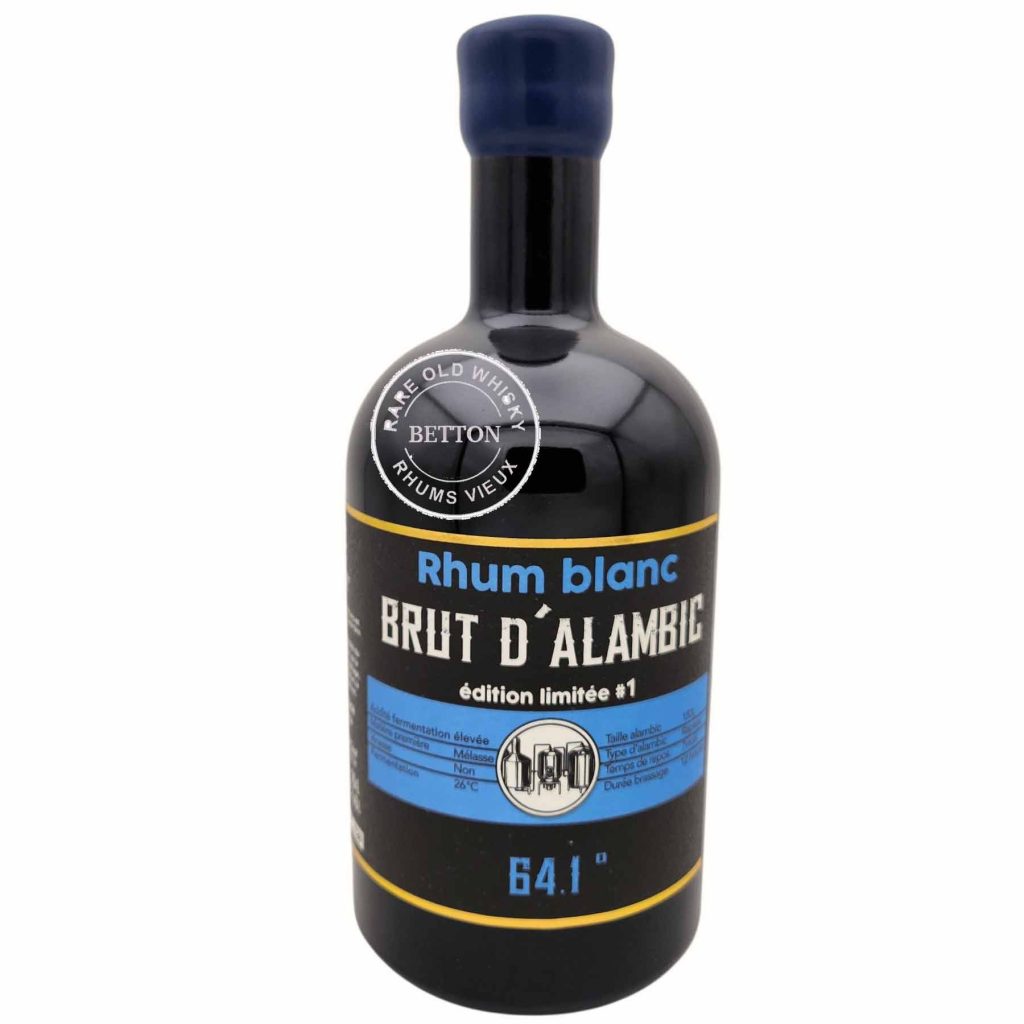 rhum blanc brut d'alambic breton
