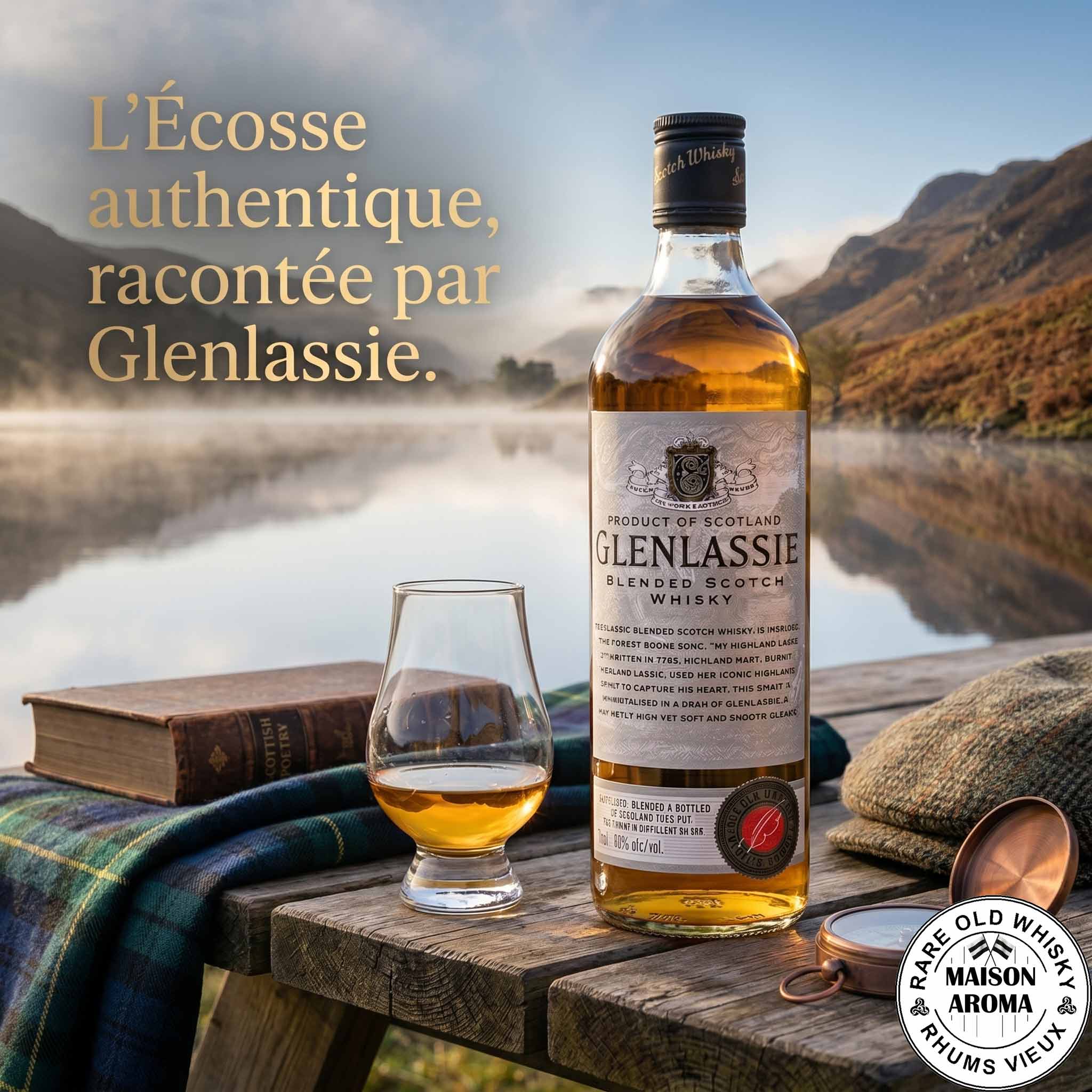 GLENLASSIE - Blended scotch whisky - Ecosse - 40% 3 glenlassie_blended scotch