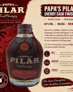 Bouteille de rhum vieux Papa's Pilar Sherry Cask Finished
