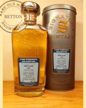 PORT ELLEN 25 ans 1982 Cask Strength S.V  60,1%