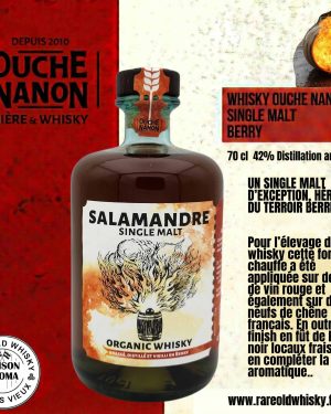 Whisky Salamandre - Single malt - Distillerie Ouche Nanon - BERRY - 42%