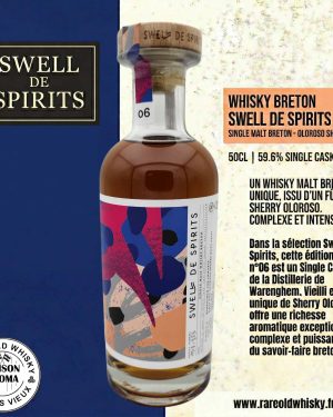 #6 Wild Series Single Malt Whisky Breton Armorik - 2014 - First Fill Oloroso Sherry Butt - Swell de Spirits - 59.6%