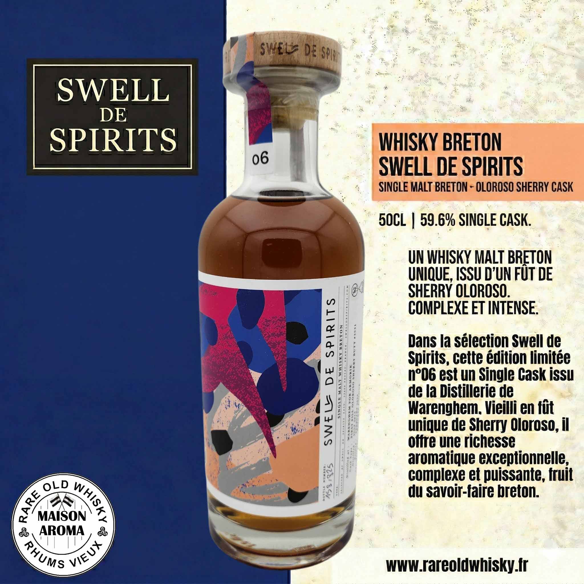#6 Wild Series Single Malt Whisky Breton Armorik - 2014 - First Fill Oloroso Sherry Butt - Swell de Spirits - 59.6% 1 #6 Wild Series Single Malt Whisky Breton Armorik - 2014 - First Fill Oloroso Sherry Butt - Swell de Spirits - 59.6%
